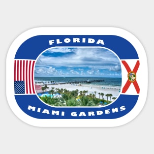 Florida, Miami Gardens City, USA Sticker